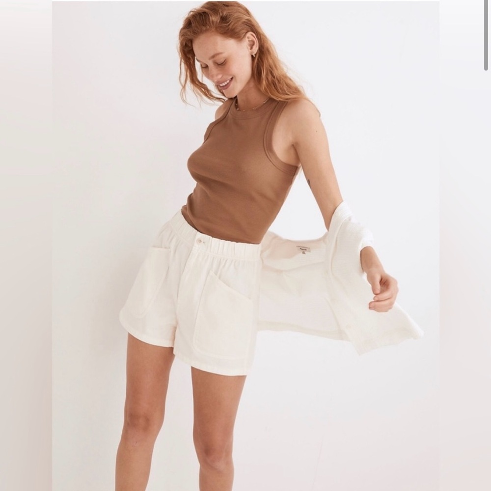 Denim Pull-On Paperbag Utility Shorts Garment-Dyed Edition Size 27 NWT
Cream - Picture 4 of 6